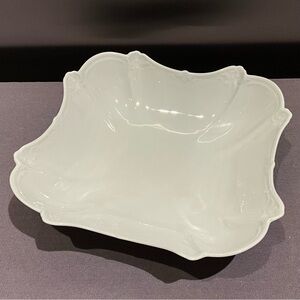 Tirschenreuth Bavaria Baroness White Square Bowl Large 9” Size EUC
